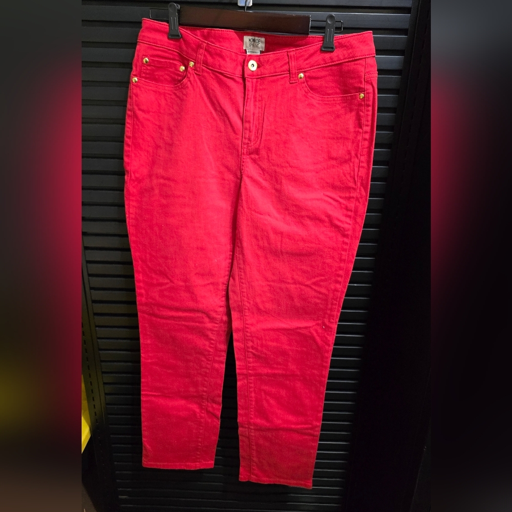 Monroe & Main Red Denim Pants